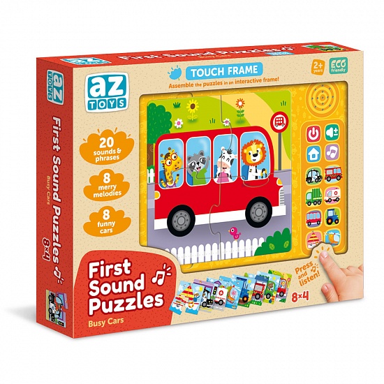 First Sound Puzzles Busy cars 